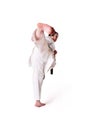 Karate woman posing Royalty Free Stock Photo