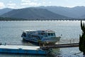  a ferry leaving Hotosambashi ferry terminal in Karatsu city to Takashima island