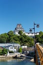 View of the Karatsu castle from the Jyounai bridge in Karatsu city