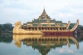 Karaweik Hall at Kandawgyi Lake in Yangon