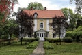 Karel Capek summer villa with garden on autumn