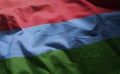 Karelia Flag Rumpled Close Up