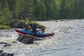 Tourist catamaran in a difficult and dangerous situation