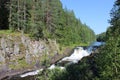 Karelia â Waterfall Kivach Royalty Free Stock Photo