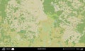 Karelicy District, Belarus. Topographic Humanitarian Royalty Free Stock Photo
