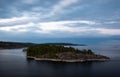 Kareliya island white sea lake ladoga panorama view evening sunset summer clouds