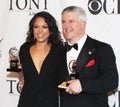 Karen Olivo and Gregory Jbara Win at 2009 Tony Awards in New York City Royalty Free Stock Photo