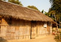 Long neck tribe in Thailand - local house Royalty Free Stock Photo