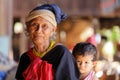 Karen woman with her grandson