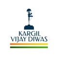 kargil vijay diwas background with a war memorial theme