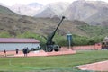 Kargil war Memorial inside a Pack Howitzer canon aimed towards Pakistan