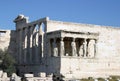 Kariatides at the Erechteion Royalty Free Stock Photo