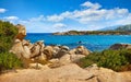 Karidi beach at peninsula Sithonia, Chalkidiki, Greece. Royalty Free Stock Photo