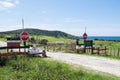 Karikari Peninsula, Northland, New Zealand, NZ - February 26, 2017: Public access is not permitted on private Maori land Royalty Free Stock Photo