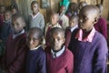 Karimba School with school children in classroom in North Kenya, Africa