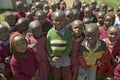 Karimba School with school children in North Kenya, Africa