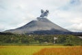 Karimskiy volcano eruption in Kamchatka Royalty Free Stock Photo