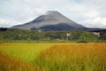 Karimskiy volcano eruption in Kamchatka Royalty Free Stock Photo