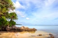 Karimunjawa indonesia java beach coastline rocks Royalty Free Stock Photo