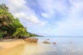 Karimunjawa indonesia java beach coastline rocks Royalty Free Stock Photo