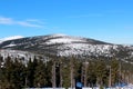 Karkonoska Pass in winter.