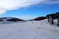 Karkonoska Pass in winter.