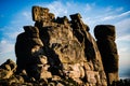 Karkonosze Mountains in Sudety range. Sloneczniki or Sunflowers rocks formation