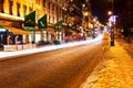 Karl Johans Gate at winter night