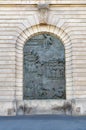 Karl Liebknecht bas relief in Berlin, Germany.