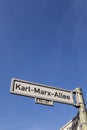 Karl-Marx-Allee, Berlin, Germany Royalty Free Stock Photo