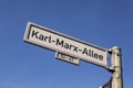 Karl-Marx-Allee, Berlin, Germany Royalty Free Stock Photo