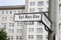 Karl Marx Allee Street Sign, Berlin