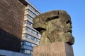 Karl Marx head in Chemnitz Royalty Free Stock Photo