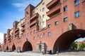 Karl-Marx-Hof building in Vienna, Austria. Main front wall view.