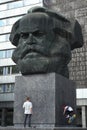 Karl Marx Monument in Chemnitz, Saxony, Germany. Royalty Free Stock Photo