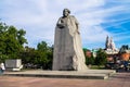 MOSCOW, RUSSIA - JUNE 20.2017: Memorial of the the great German revolutionary socialist Karl Marx on the Teatralnaya square.