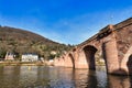 Karl Theodor Bridge, also known as the Old Bridge, called `Alte BrÃÂ¼cke in German, an arch bridge in city Heidelberg in Germany