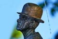 Karl Valentin, in the background may tree at the Viktualienmarkt Munich