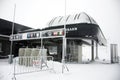 Karlesjochbahn cable car transport station in Tyrol, Austria