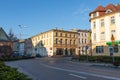 Karlino, zachodniopomorskie / Poland Ã¢â¬â December, 05, 2019: Buildings in a small town in Central Europe. Old tenements in a small