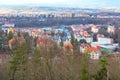 Karlovy Vary aerial panorama view, Czech Republic Royalty Free Stock Photo