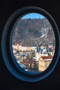 Karlovy Vary aerial panorama view, Czech Republic Royalty Free Stock Photo