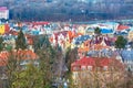 Karlovy Vary aerial panorama view, Czech Republic Royalty Free Stock Photo