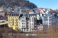 Karlovy Vary aerial panorama view, Czech Republic Royalty Free Stock Photo