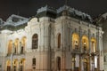 Karlovy Vary City Opera Theatre at night, Czech Royalty Free Stock Photo