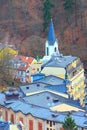 Karlovy Vary aerial panorama view, Czech Republic Royalty Free Stock Photo