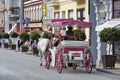 Karlovy Vary, Czech Republic - City explore with Horse Carriage Royalty Free Stock Photo