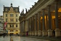 Mill Colonnade. Stone colonnade built in Pseudo-Renaissance style  in Karlovy Vary, Czech Republic. Royalty Free Stock Photo