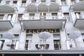 KARLOVY VARY, CZECH REPUBLIC. The facade of Hotel Elefant is white