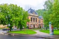 Karlovy Vary, Czech Republic, May 11, 2019: Kaiserbad Spa Imperial Bath or Lazne I building in Carlsbad Royalty Free Stock Photo